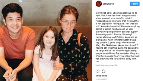 Jaclyn Jose to Jake Ejercito and mom: ‘Ubos na .